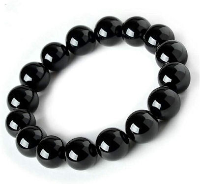 Black Tourmaline Beaded Bracelet